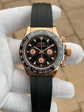Seiko Rose Gold Daytona Mod Watch - Genuine Japanese VK63