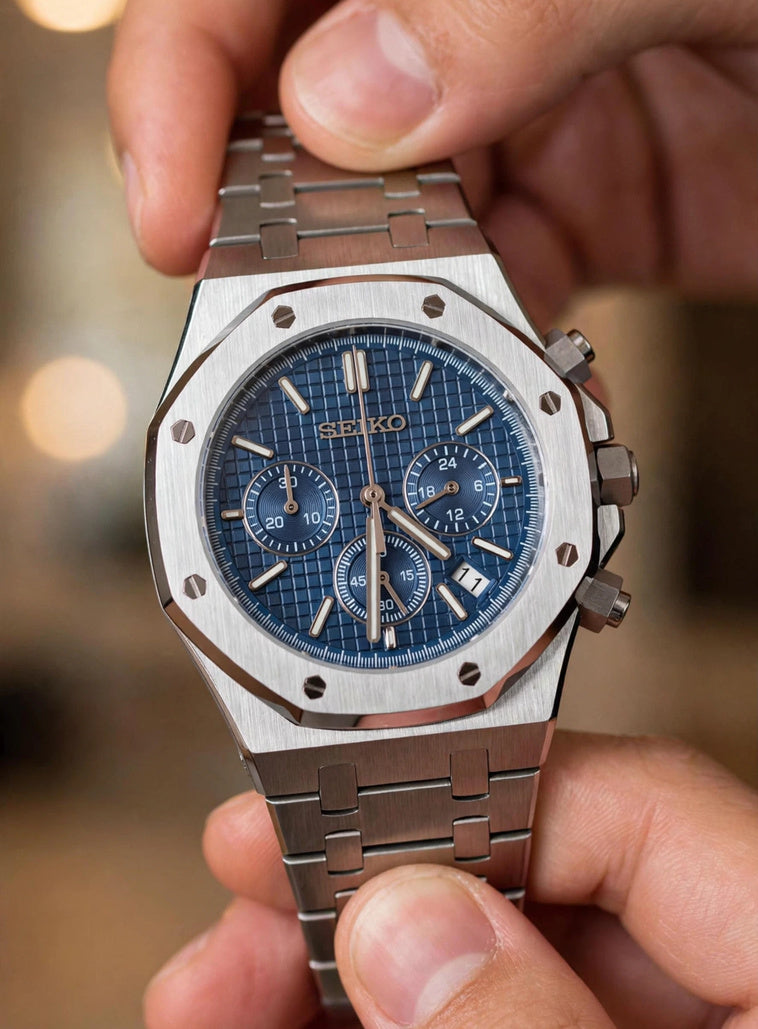 Seiko Royal Oak Chronograph - Blue Dial - 42mm