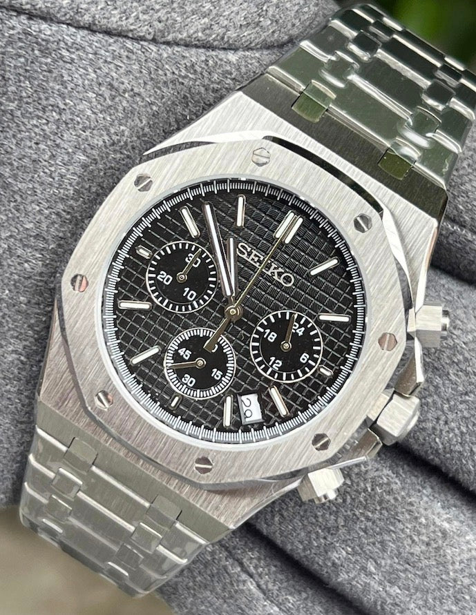 Seiko Royal Oak Chronograph - Black Dial - 41mm