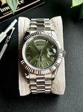 Seiko Day-Date Mod - Olive Green Dial